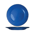 Thumbnail image #1 for International Tableware Campfire CF-16 Round Ceramic Plate, 10-1/4-Inch, Rolled Edge, Speckle Ocean Blue 1 Dozen
