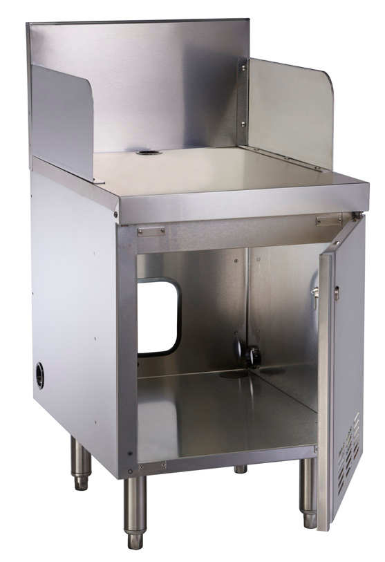 Product image #4 for Top Shelf 18-Inch Stainless Steel POS Cabinet with 10-Inch Backsplash