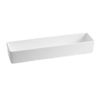 Thumbnail image #1 for TableCraft Products CW4018HGN Rectangular Coated Cast Aluminum Bowl, 3-1/2 qt., Hunter Green, 19 x 4-3/4 x 3 in.