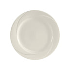 Thumbnail image #1 for Tuxton China San Marino ASU-008 Ceramic Dinner Plate, 11-5/8" Round, Wide Rim, Embossed Pattern, Pearl White 1 Dozen