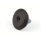 Thumbnail image #1 for AllPoints Foodservice Parts & Supplies 282419 Lettuce Cutter Glide, Black Neoprene, 1-1/8" OD, 1/4"-20 Thread x 1/2"L