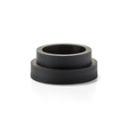 Thumbnail image #1 for Hollowick/Steelite Flip 450 Reversible Round Plastic Candle Holder Base, Black, 1-1/4"H x 3-1/4" Diameter