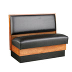 Thumbnail image #1 for JustChair Manufacturing JBS-WSS-36-GR1/COM Single Custom Booth, 36"H, Wood Frame, Upholstered Seat and Back