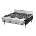 Thumbnail image #1 for Montague Company Legend C36-5A 36-Inch Countertop Gas Range with 4 Open Burners, Stainless Steel Front & 4-Inch Flue Riser