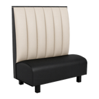 Thumbnail image #1 for ATSMFG ATS AT&S-AS-K48-6CH GR5/COM Single Upholstered Restaurant Booth, 48"L x 48"H, 6-Channel Back, Removable Seat