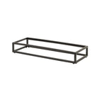 Thumbnail image #1 for Steelite International Creations Buffet 7363MW333 Rectangular Metal Buffet Riser, Pivot, Black, 21.88 x 7.38 x 3 in