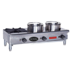 Thumbnail image #1 for Royal Range of California Flex-System ORHP-336 Gas Countertop Wok Range, 3 Side-by-Side Burners, 11-Inch Wok Ring, Stainless Steel