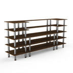 Thumbnail image #1 for Steelite International Mogogo, Modular MGCMLB04WSXF Modular Bread & Pastries Station, 5-Tier, 130 x 29-1/2 x 60-1/2 in.