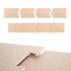 Thumbnail image #1 for Epicurean Cutting Surfaces, LLC 629-721201 Rectangular Composite Cutting Board, 72 x 12 x 3/8 in, 4 Interlocking Pieces