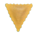 Thumbnail image #1 for Arcobaleno Pasta Equipment MOLD-AMF-RS-63B Ravioli Mold, 4 g, 1-1/2 x 1-1/2 in, Triangular, Scalloped Edge
