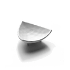 Thumbnail image #1 for G.E.T. Zen - EGS JWT54-W Triangular Melamine Bowl, White, 3 oz., 4-1/8" x 1-5/8"H Case of 6