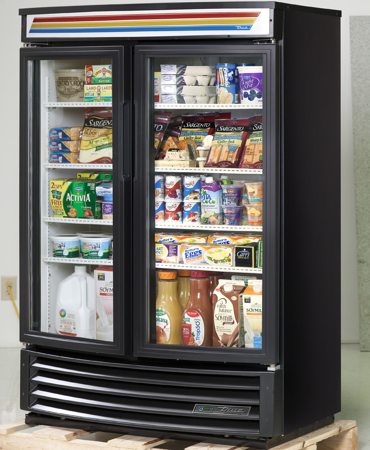 Product image #5 for True Radius Front Two-Section Glass Door Merchandiser Refrigerator