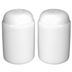 Thumbnail image #1 for International Tableware Pacific MD-114 Porcelain Salt & Pepper Shaker Set, Bright White, 1-5/8" Dia. x 2-5/8"H Case of 2 Dozen