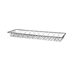 Thumbnail image #1 for G.E.T. W2482-GG Rectangular Grated Metal Wire Serving Basket, 24 x 8 x 2 in, Gunmetal Gray Case of 12