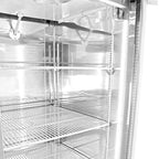 Thumbnail image #2 for SABA S-23RG Glass Door Merchandiser Refrigerator, Reach-In, One-Section, 23 cu. ft., Stainless Steel, Bottom-Mounted Refrigeration