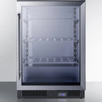 Thumbnail image #5 for Summit Commercial SCF475 24-Inch Undercounter Commercial Freezer, 5.14 Cu. Ft., Triple-Pane Glass Door, Frost-Free, Reversible Door
