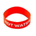 Thumbnail image #1 for TableCraft Products 13092 Airpot Band, “Hot Water” Label, Silicone, Red with White Lettering Case of 600