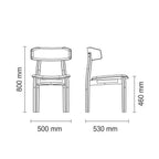 Thumbnail image #2 for Tramontina USA, Inc. 14625-081 Black Tauari Wood Stackable Chair