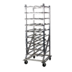 Thumbnail image #1 for Winholt Equipment CR-162M Mobile Can Storage Rack, Aluminum Frame, Gravity-Fed Shelves, Holds 162 #10 or 216 #5 Cans