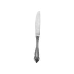 Thumbnail image #1 for Steelite International Walco, Classic Baroque WL68451FST European Dinner Knife, Classic Baroque Pierced Plumes, Fieldstone Finish Pack of 1 Dozen