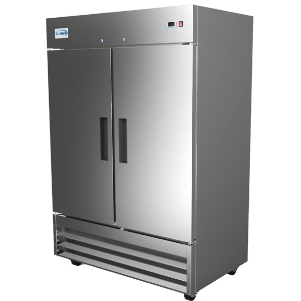 Product image #9 for KoolMore 54-Inch Two-Section Reach-In Refrigerator, 47 Cu. Ft., Bottom-Mount, Stainless Steel