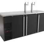Thumbnail image #5 for Micro Matic USA Pro-Line MDD78-E Three-Section Direct Draw Beer Dispenser, 4-Keg, 80-Inch, Black, Dual Towers, Integrated Glass Rinser