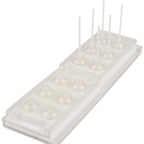 Thumbnail image #1 for JB Prince M616 Silicone Sphere Mold System, 2 Six-Cavity Molds, 36 Sticks, 15-Inch Tray