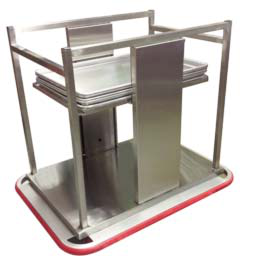 Product image #4 for Carter-Hoffmann Open Mobile Sheet Pan Tray Dispenser, 18 x 26 Inch, Single Stack