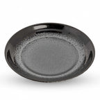 Thumbnail image #1 for Korin Inc PLL-577 Silver Granite China Coupe Plate, Round, 9" Diameter, 2" High