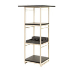 Thumbnail image #2 for Steelite International Creations Buffet 7365MW345 Square Metal Tiered Buffet Riser, Ivory, 9.5 x 9.5 x 28.5 in