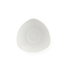 Thumbnail image #1 for CAC China Clinton RCN-38 Triangular Porcelain Saucer, 4-3/4" x 4-3/4" Case of 3 Dozen
