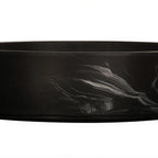 Thumbnail image #1 for Cal-Mil 23738-12-124 Round Resin Bowl, 12" Diameter x 3.25"H, Black Marble