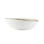 Thumbnail image #2 for CAC China Tucson TUS-B7-BGE Porcelain Soup/Salad Bowl, 20 oz, 7-1/2 in, Irregular Round, Desert Beige Case of 2 Dozen