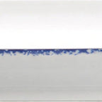 Thumbnail image #2 for International Tableware Provincial™ PR-12-CB Porcelain Racetrack Platter, 12" x 9", European White with Blue 1 Dozen