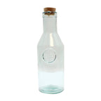 Thumbnail image #1 for TableCraft Products Authentic 6631 Apothecary Glass Serving Bottle, 34 oz, Green-Tint Glass, Cork Stopper Case of 6