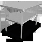Thumbnail image #2 for Serv-Ware T2424CWP-3 24 x 24-Inch Stainless Steel Work Table with Undershelf, 18-Gauge 300 Series Top
