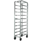 Thumbnail image #1 for SPG International Kelmax 4H0778 Open Aluminum Platter Cart, Holds 10 12" x 30" Trays, 6" Centers