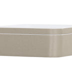 Thumbnail image #1 for Cal-Mil 24130-8-102 Square Melamine Bento Box, Ash, 8.25"W x 8.25"D x 3"H Case of 3