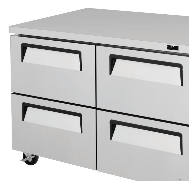 Product image #5 for Turbo Air Super Deluxe 48-Inch Two-Section 4-Drawer Undercounter Refrigerator