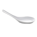 Thumbnail image #1 for G.E.T. Zen - EGS 151-RT-W Melamine Asian Soup Spoon, White, 5-5/8"L Case of 6