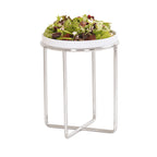 Thumbnail image #1 for Cal-Mil Milo 23791-10-49 Round Wire Buffet Riser, Chrome, 8" Diameter x 10"H