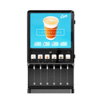 Thumbnail image #1 for Curtis PCNG6 | 1360102203 Powder-Base Cappuccino Machine, 6-Station Dispenser with 6 Hoppers, Automatic Water, 1800W