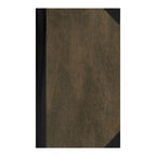 Thumbnail image #1 for Risch WOOD-6V 8.5X14 Wood Booklet Menu Cover, 8-1/2 x 14 in, 6-View, Bonded Leather Spine and Back Case of 25