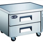 Thumbnail image #1 for SABA SCB-36 Chef Base Drawer Refrigerator, 36-3/8" W, 2 Drawers, Stainless Steel, Self-Contained Side-Mounted Refrigeration