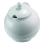 Thumbnail image #1 for G.E.T. Frilich Pure Nature 2757350 Round China Bowl with Lid, White, 3.7 qt., 8.7 in. Dia. x 10.2 in. H
