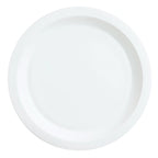 Thumbnail image #1 for Cardinal Restaurant White by Arcoroc L6850 Opal Round Half Deep Plate, 9-3/4" 1 Dozen
