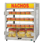 Thumbnail image #1 for Gold Medal 5581-00-100 Portion Pak Cheese Warmer, countertop, (3) adjustable shelves, hinged doors, lighted sign, 520 watts, 120v/60/1-ph