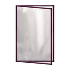 Thumbnail image #1 for Risch Deluxe TED 11X17-NYLON Sewn Nylon Menu Cover, Vinyl, 11 x 17, Double-Fold, 4-View Case of 24