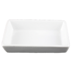 Thumbnail image #1 for Vertex China Ventana AV-QSX Rectangular China Dish with Rolled Edge, 2-3/4" x 4" x 1"H Case of 4 Dozen