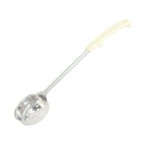 Thumbnail image #1 for CAC China SPCP-3IV 3 oz Perforated Portion Control Serving Spoon, Ivory Handle, Stainless Steel Case of 72